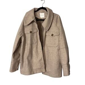 Avec Les Filles Felted Zip-Up Shirt Jacket Size 3X